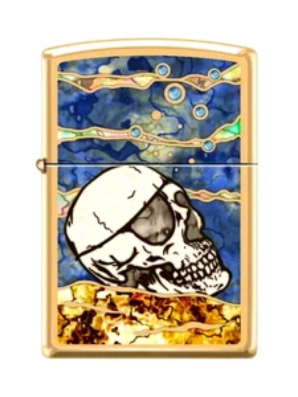 Fusion Pirate Skull Zippo Lighter